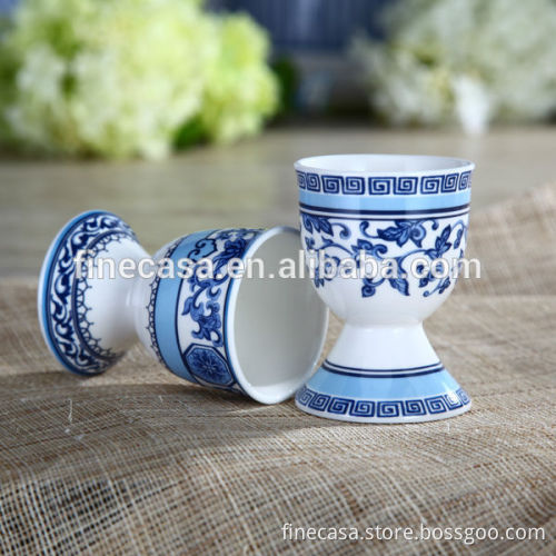 Elegant Fine New Bone China Egg Holder set of Blue in China